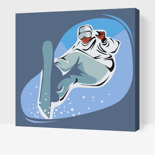 Paint by number - Snowboarder