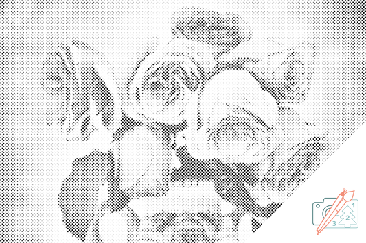 Dotting - Rose i vasen