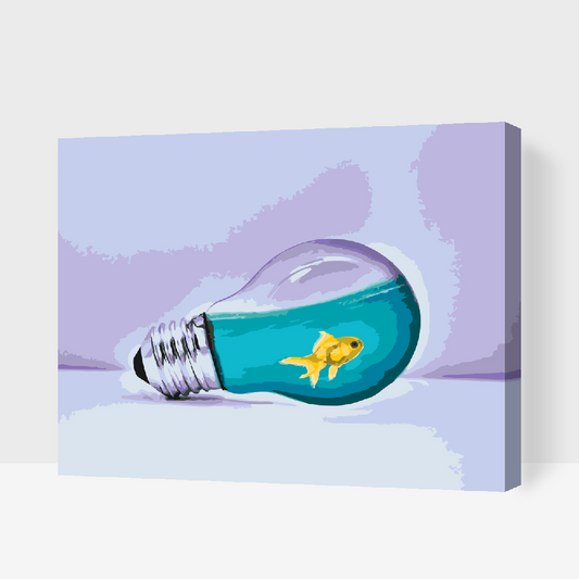 Paint by number - Gold Fish