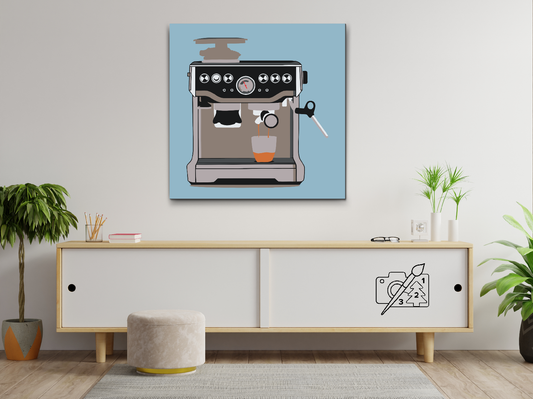 Paint by number - Kaffemaskine