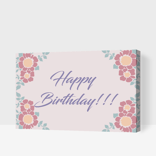 Paint by number - Alt det bedste til din fødselsdag