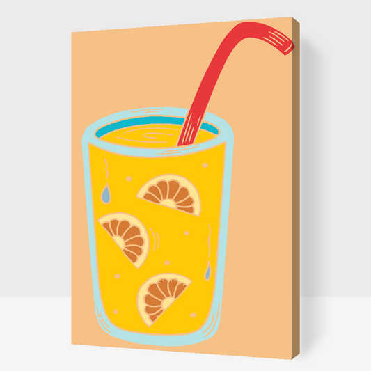 Paint by number - En lille appelsindrink