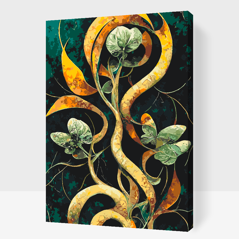 Paint by number - Abstrakt blomst