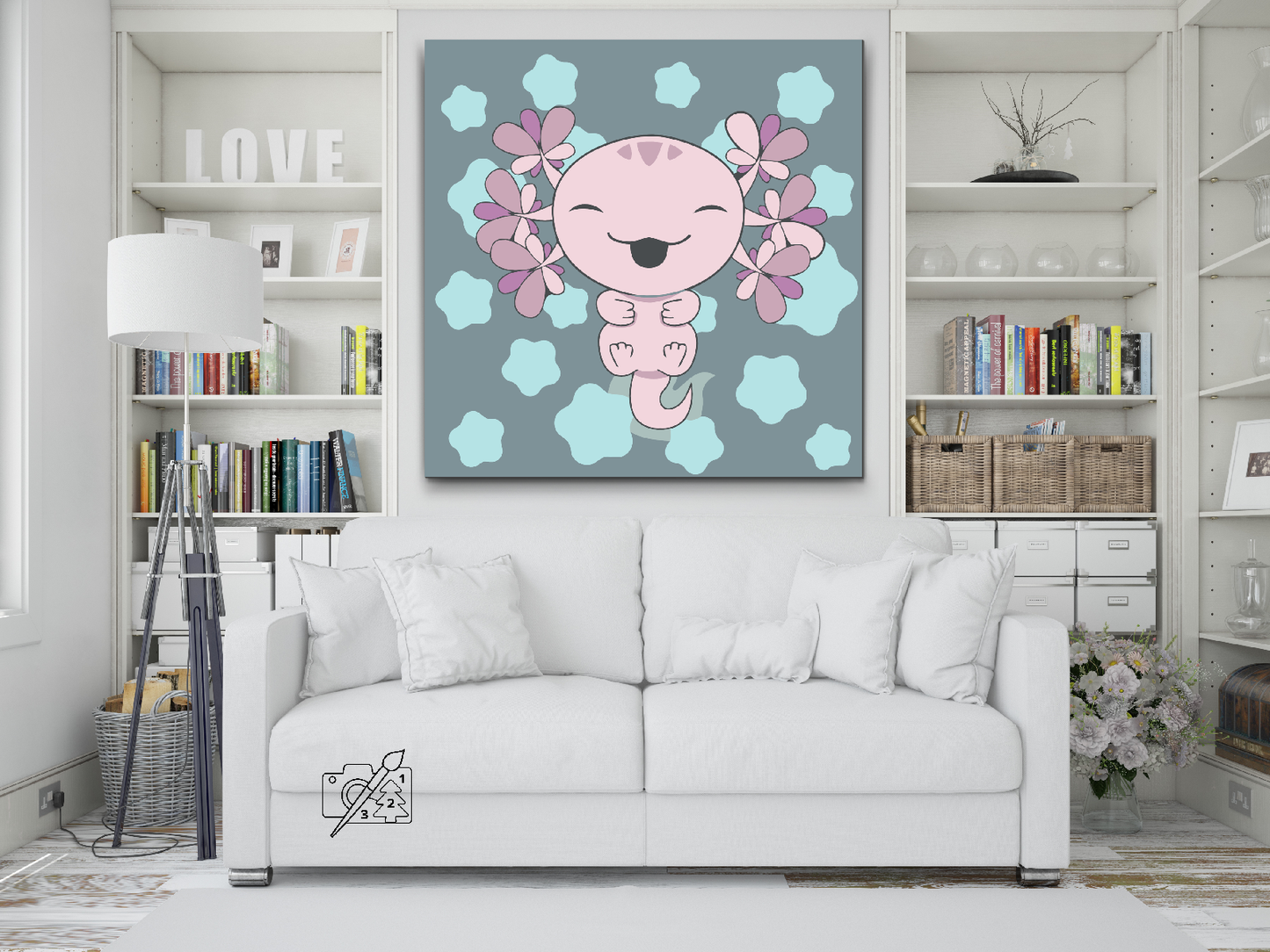 Paint by number - Axolotl