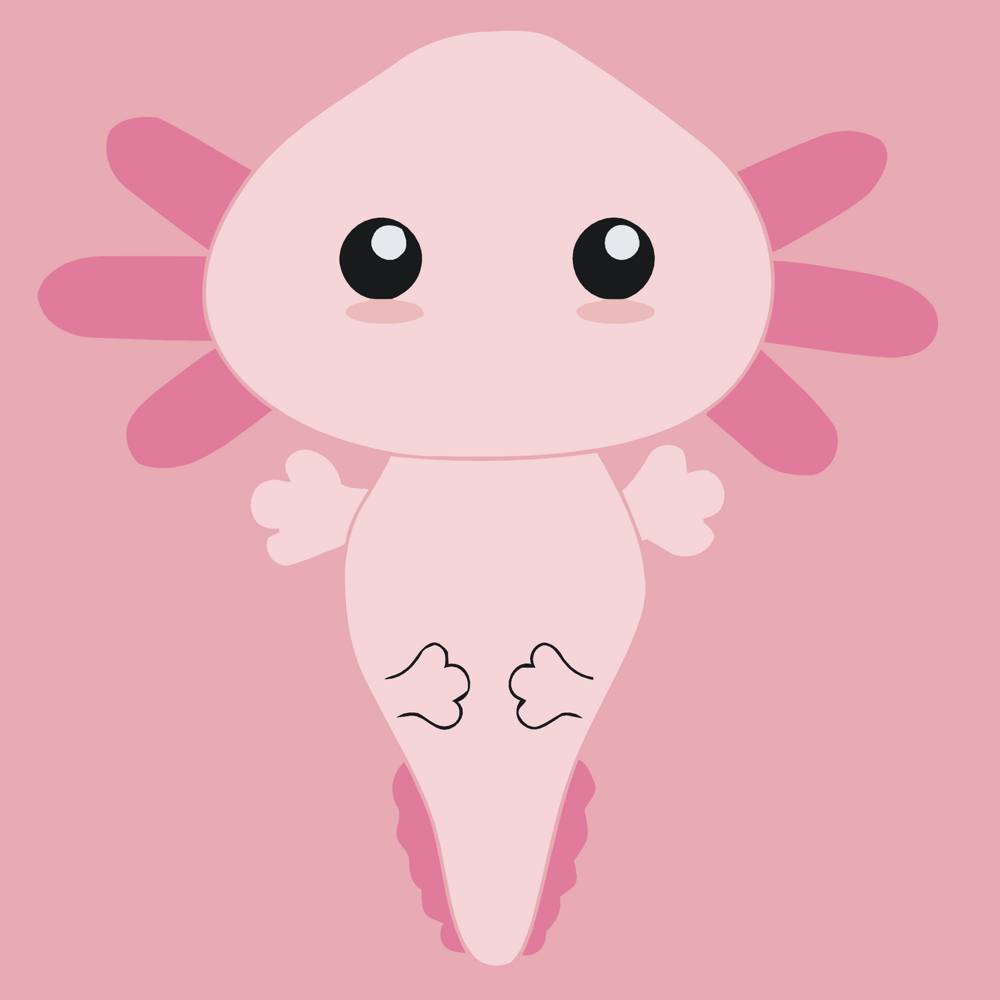 Paint by number - Axolotl 2