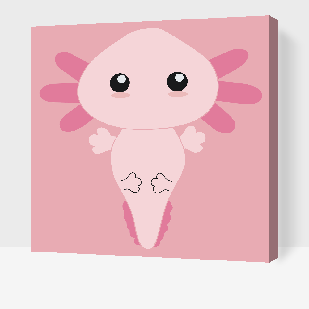 Paint by number - Axolotl 2