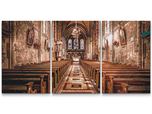 Paint by number - Katedral (sæt af 3)