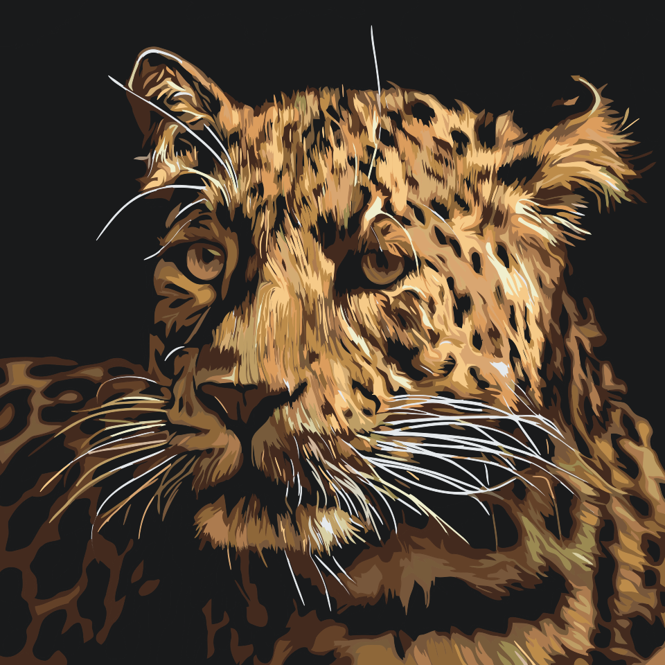 Paint by number - Jaguar