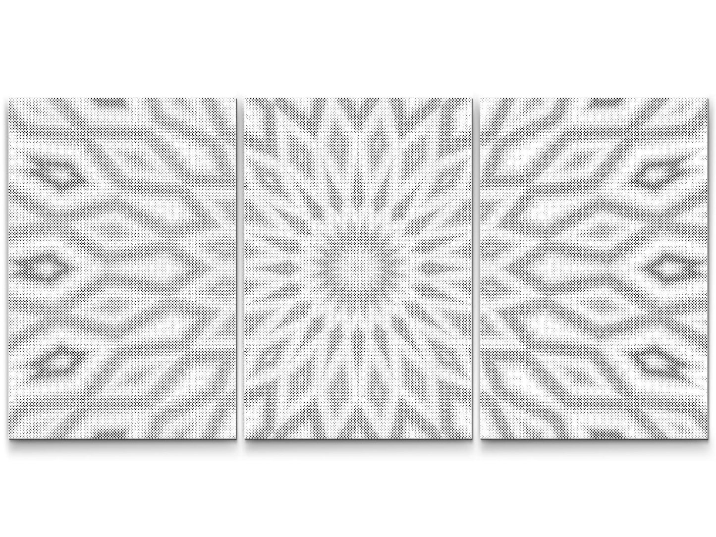 Dotting - Abstrakt blomst (sæt af 3)