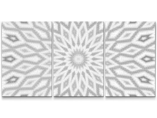 Dotting - Abstrakt blomst (sæt af 3)