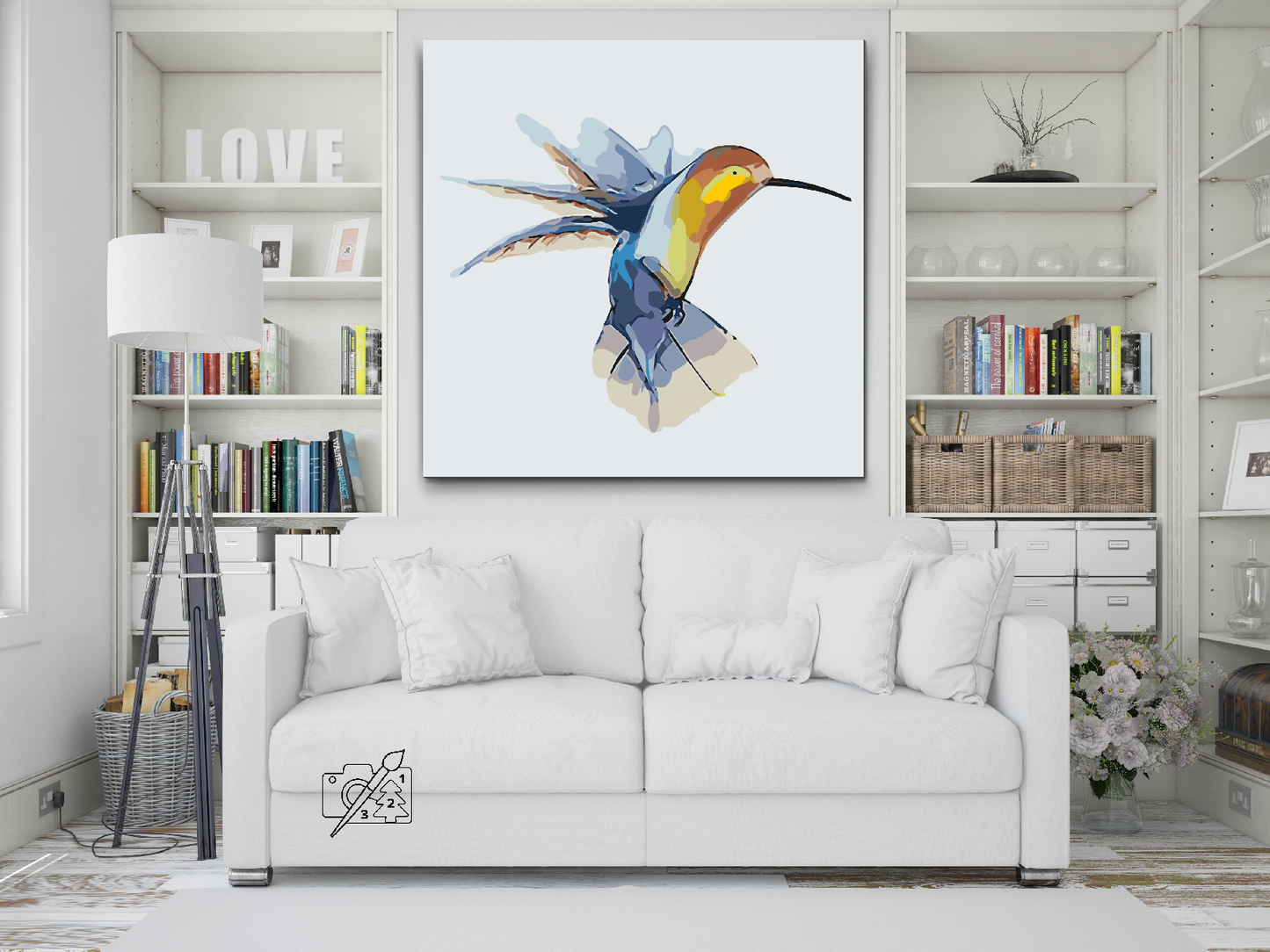 Paint by number - Kolibri