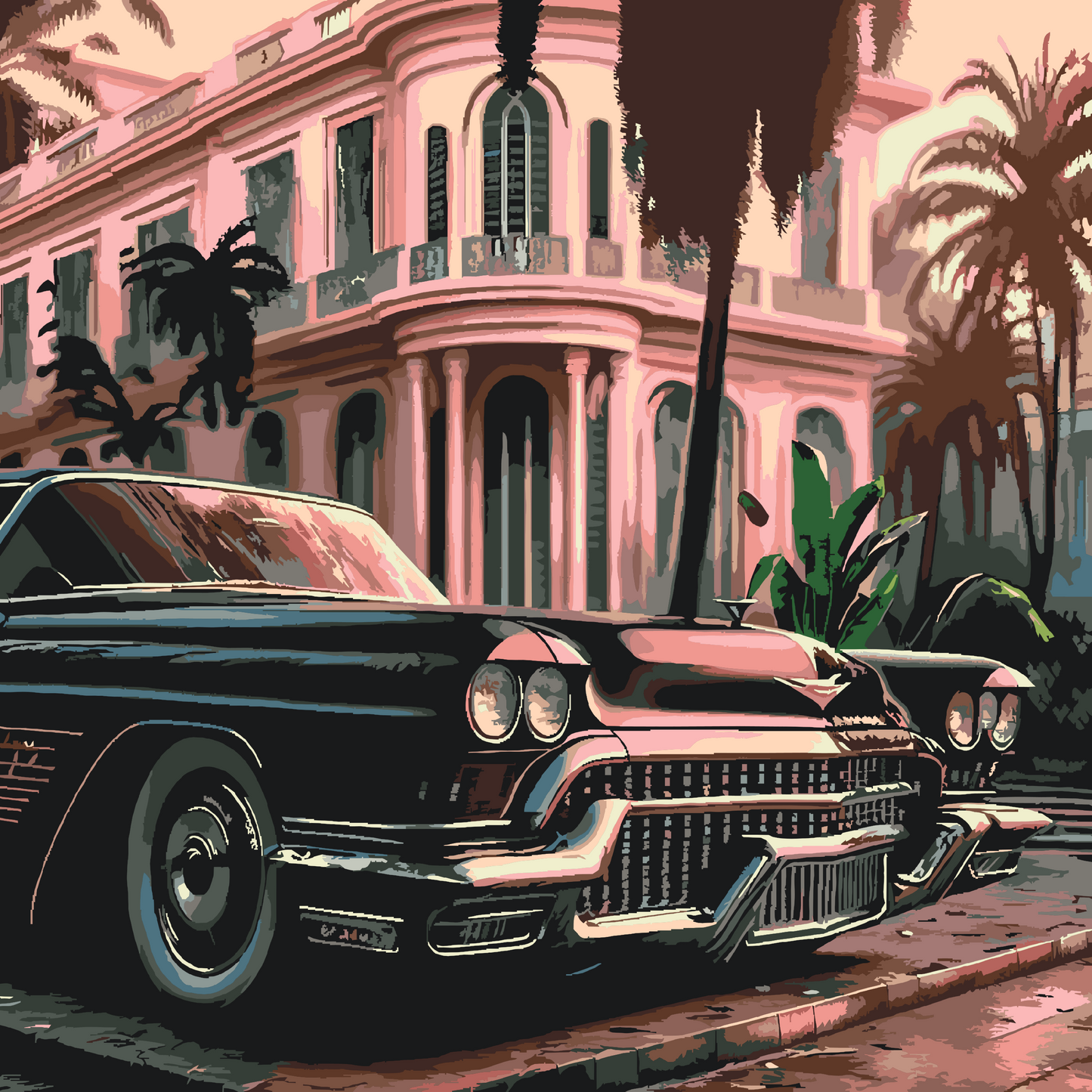 Paint by number - Cadillac