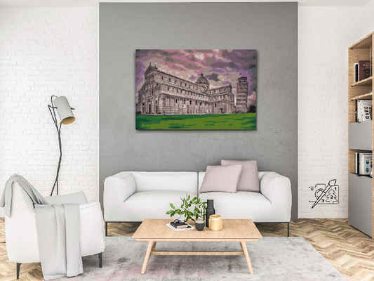 Paint by number - Det skæve tårn i Pisa 2