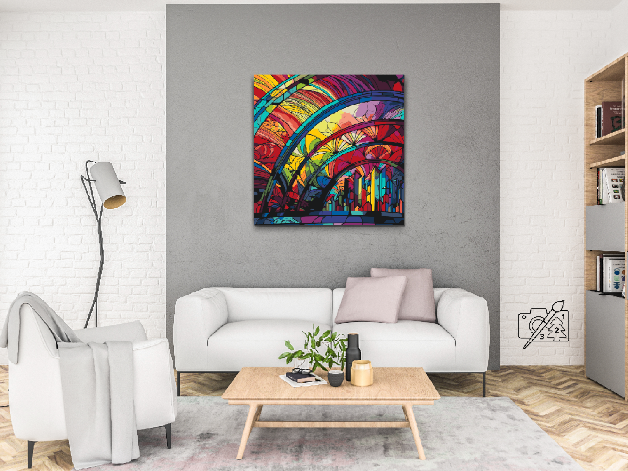 Paint by number - Glasmosaikvinduer