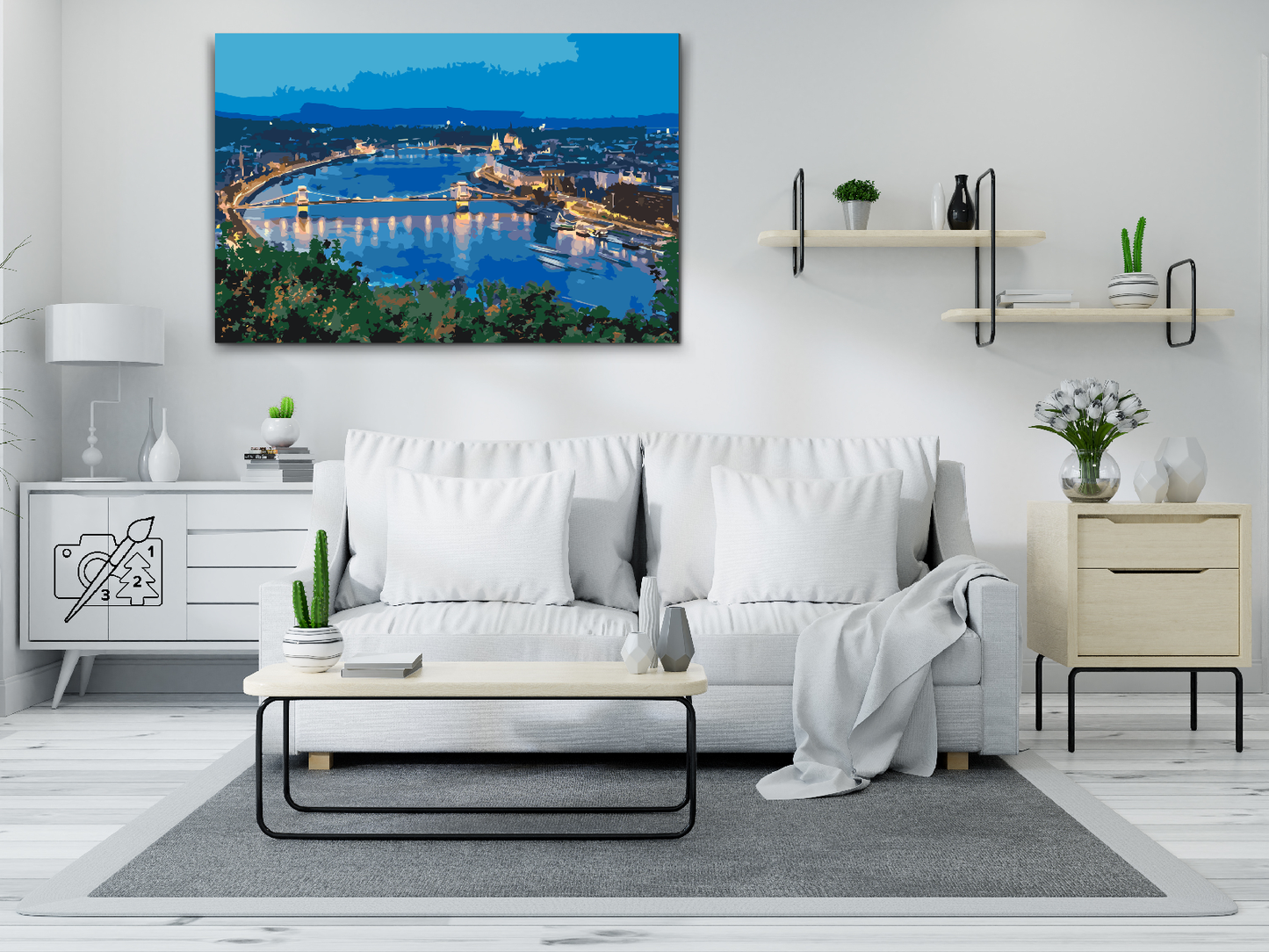 Paint by number - Budapest-udsigt