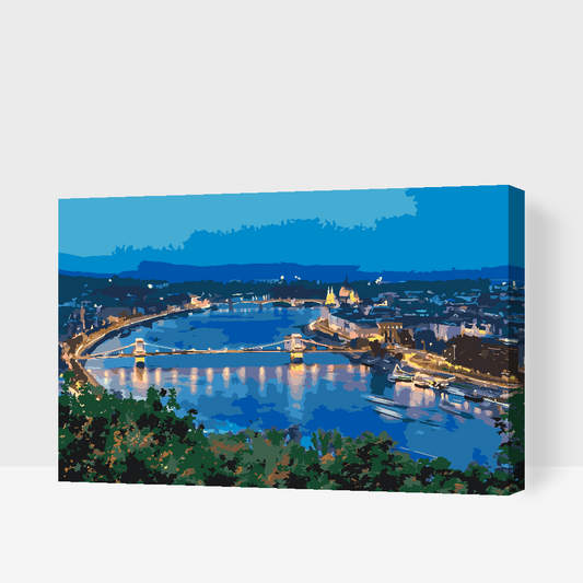 Paint by number - Budapest-udsigt