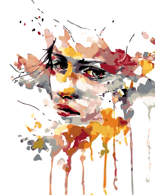 Paint by number - Mystisk Ansigt
