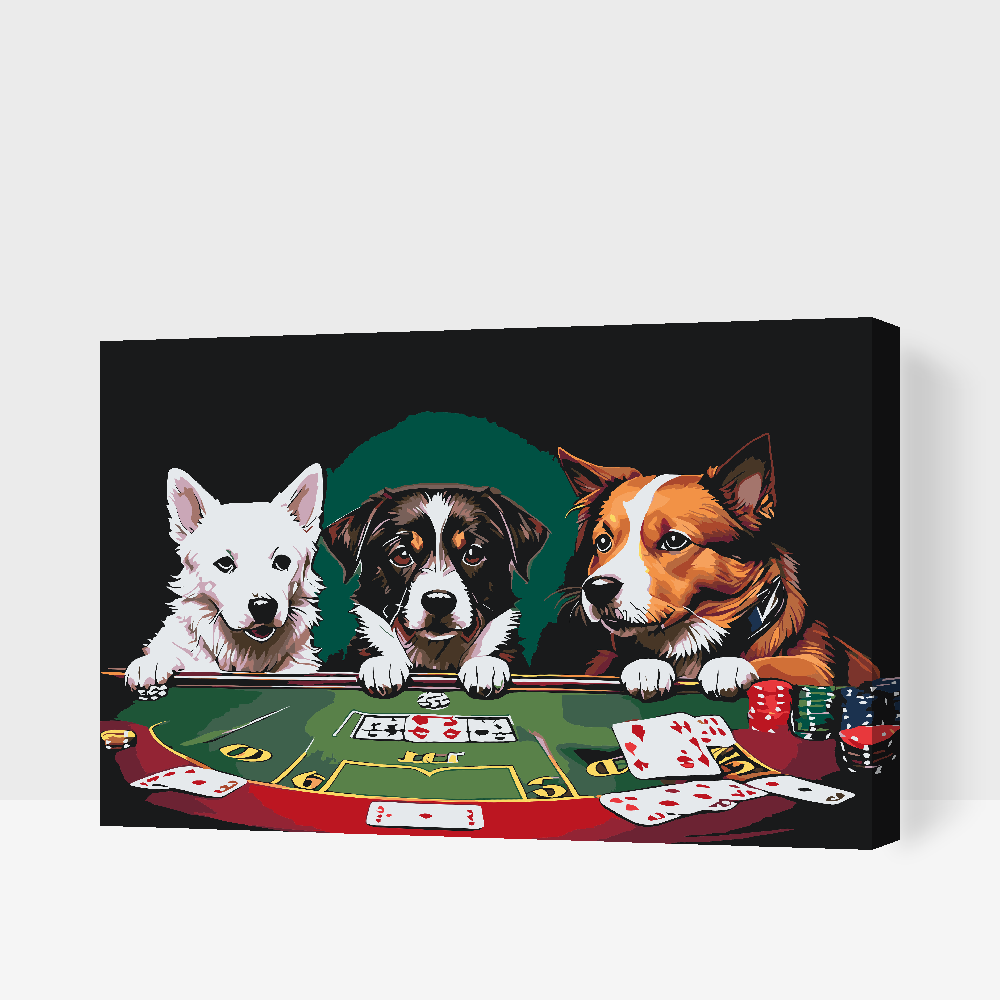 Paint by number - Dog Poker
