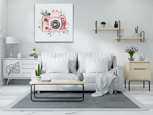 Paint by number - Blomsterkamera