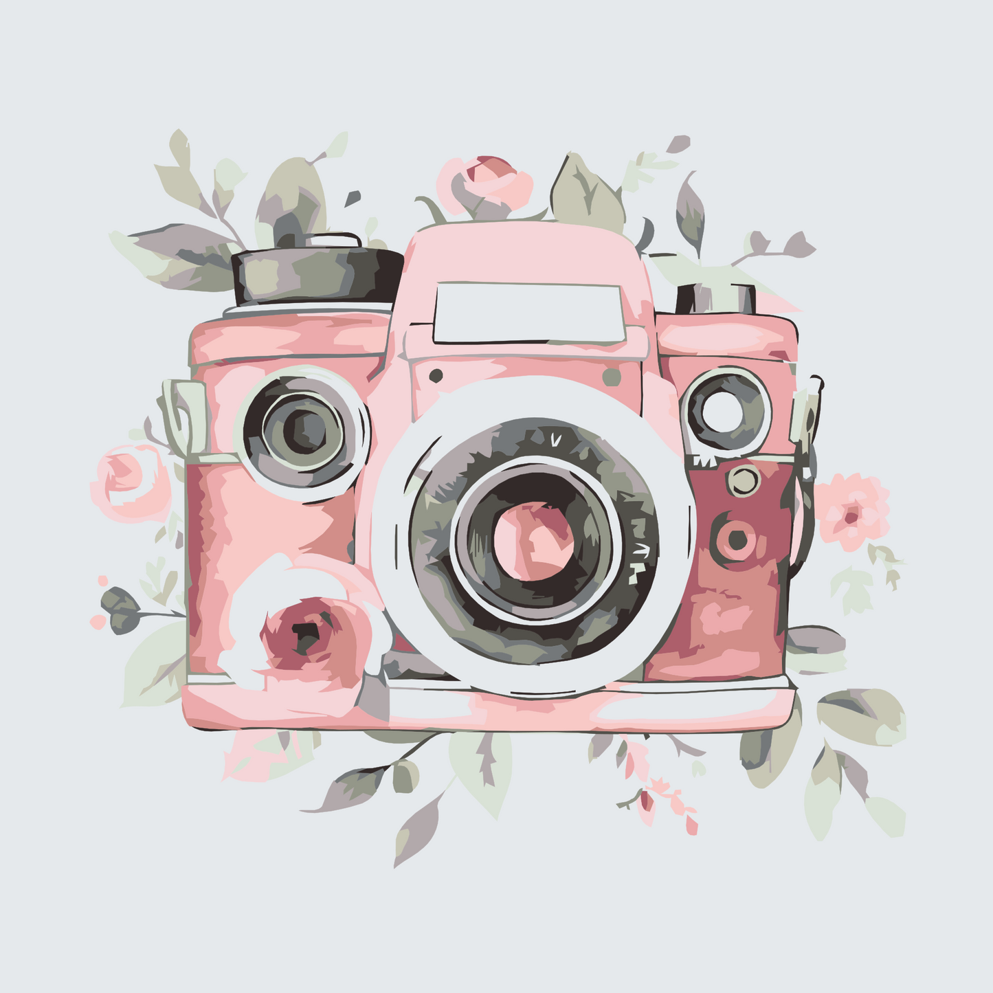 Paint by number - Blomsterkamera