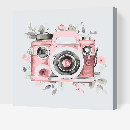 Paint by number - Blomsterkamera