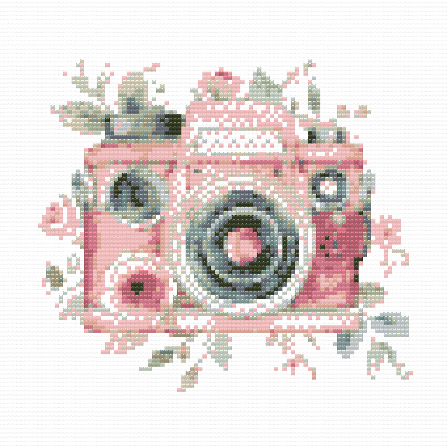 Diamond Paint - Blomsterkamera