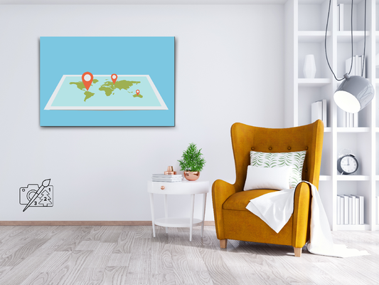 Paint by number - Nål på kortet