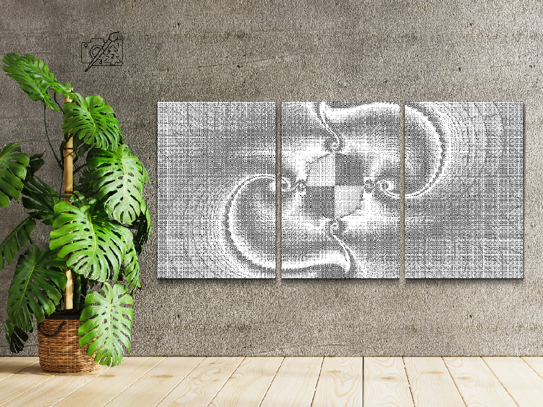 Dotting - Abstrakt design (sæt af 3)