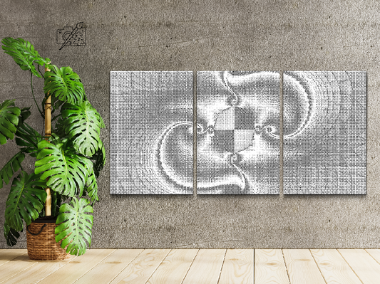 Dotting - Abstrakt design (sæt af 3)