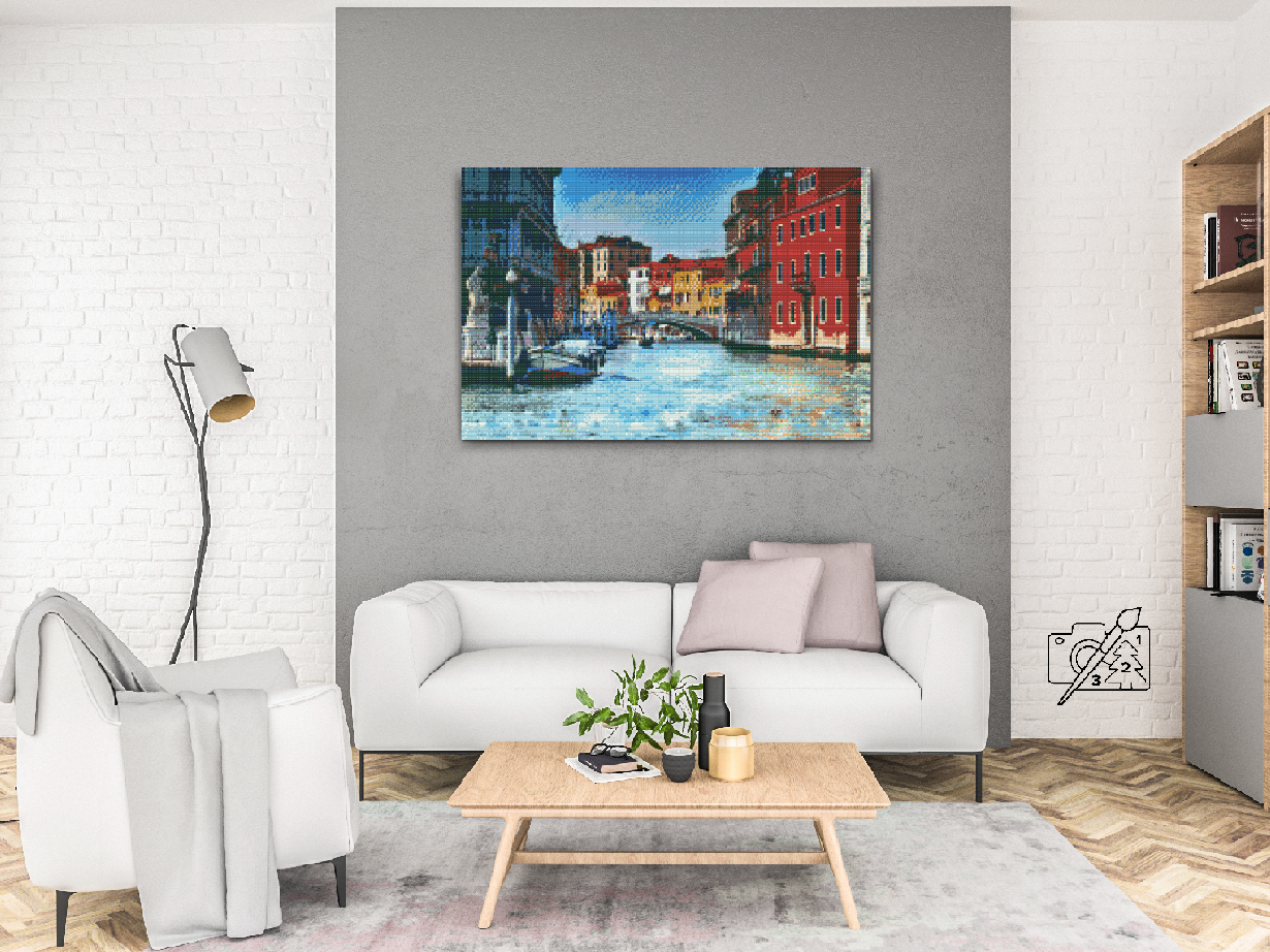 Diamond Paint - Gondoltur i Venedig 1