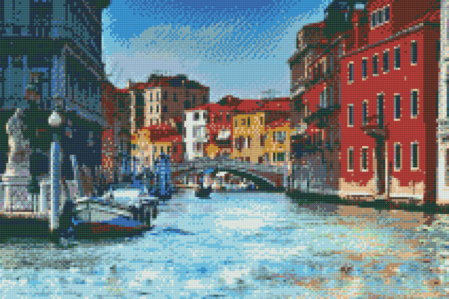 Diamond Paint - Gondoltur i Venedig 1