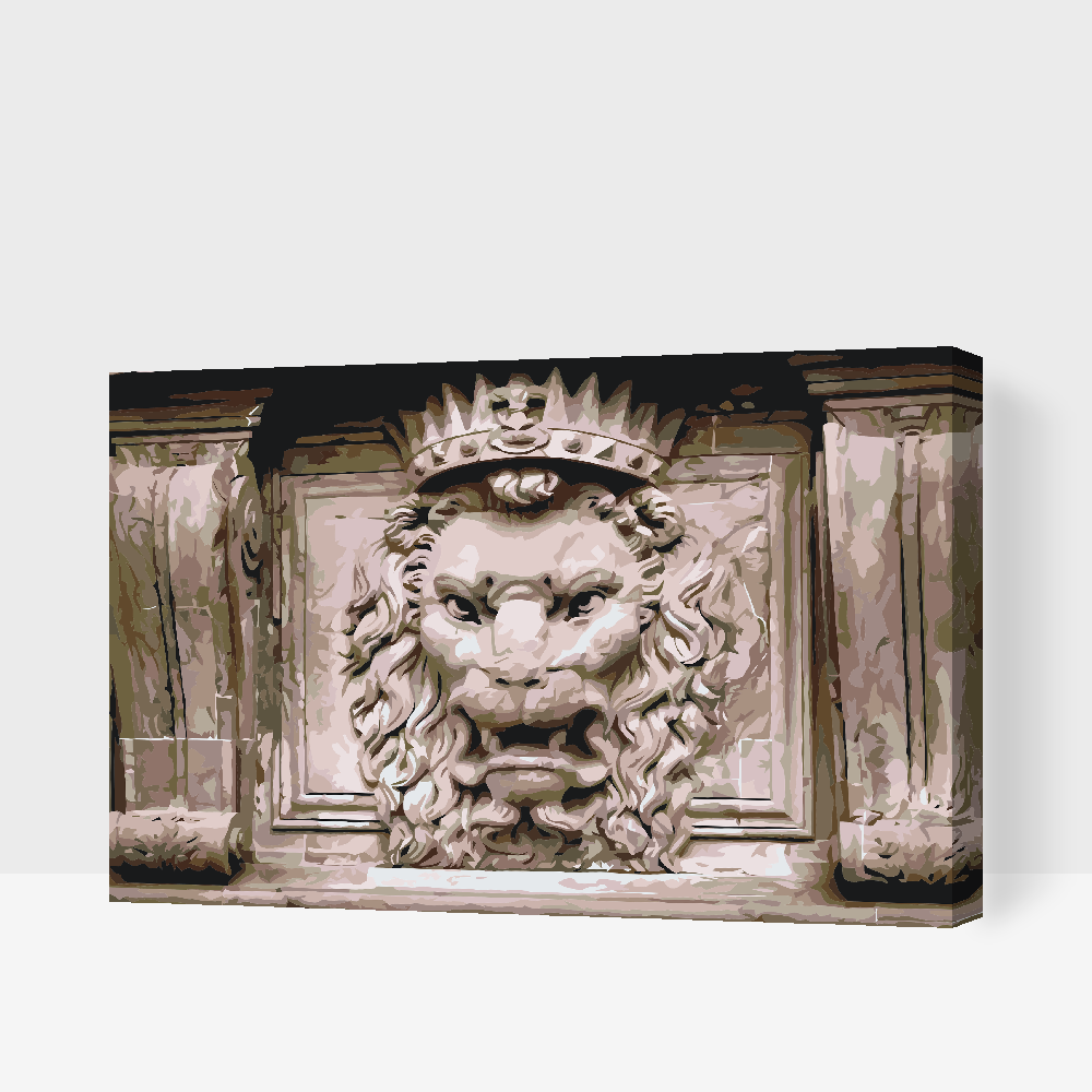 Paint by number - Løvens fontæne i Italien