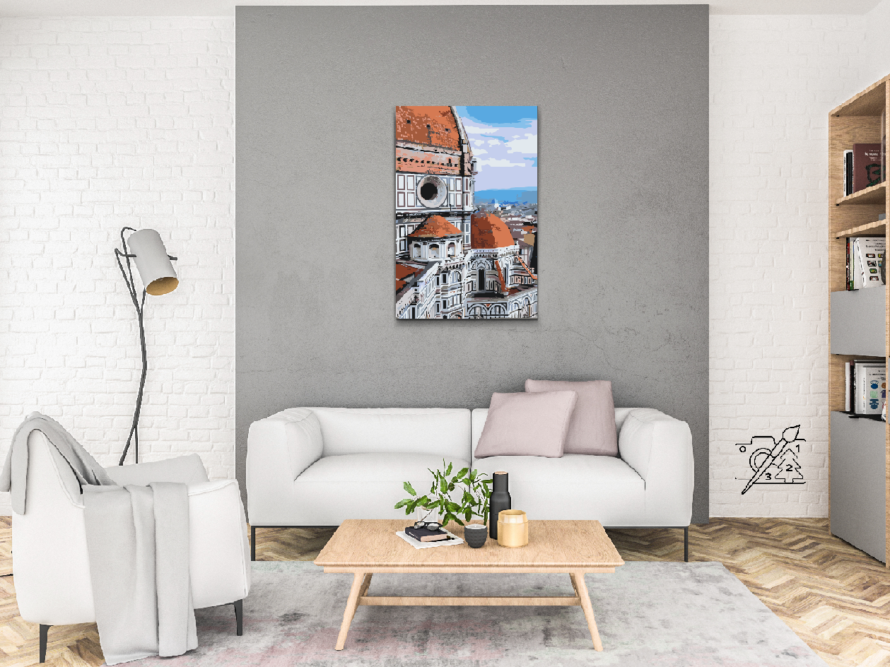Paint by number - Et nært kig på Firenze-katedralen