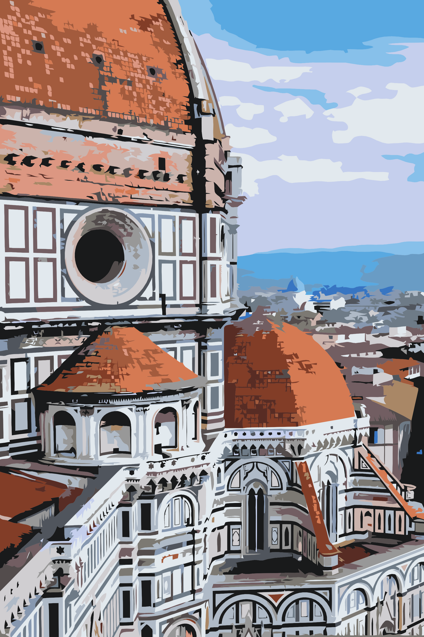 Paint by number - Et nært kig på Firenze-katedralen