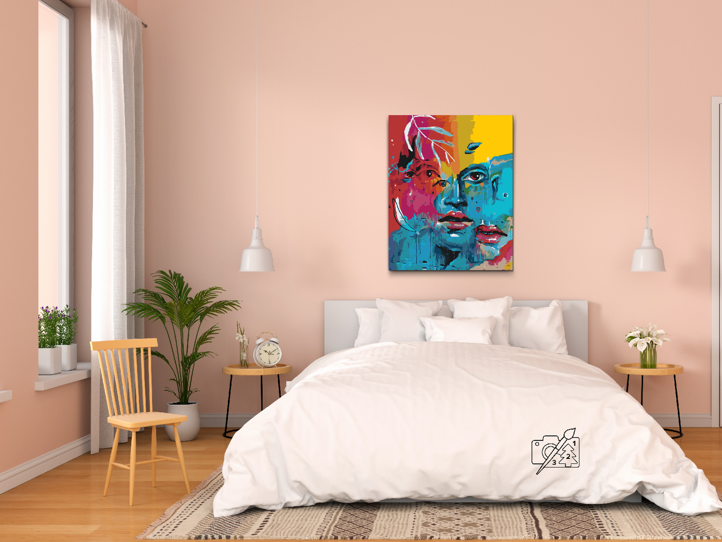 Paint by number - Mellem 4 Øjne