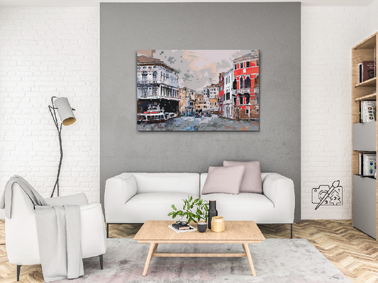 Paint by number - Venedig, en malerisk by