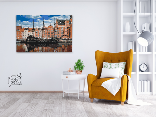 Paint by number - Black Pearl galeon, Gdansk