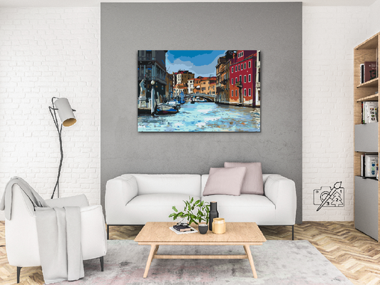 Paint by number - Gondoltur i Venedig 1