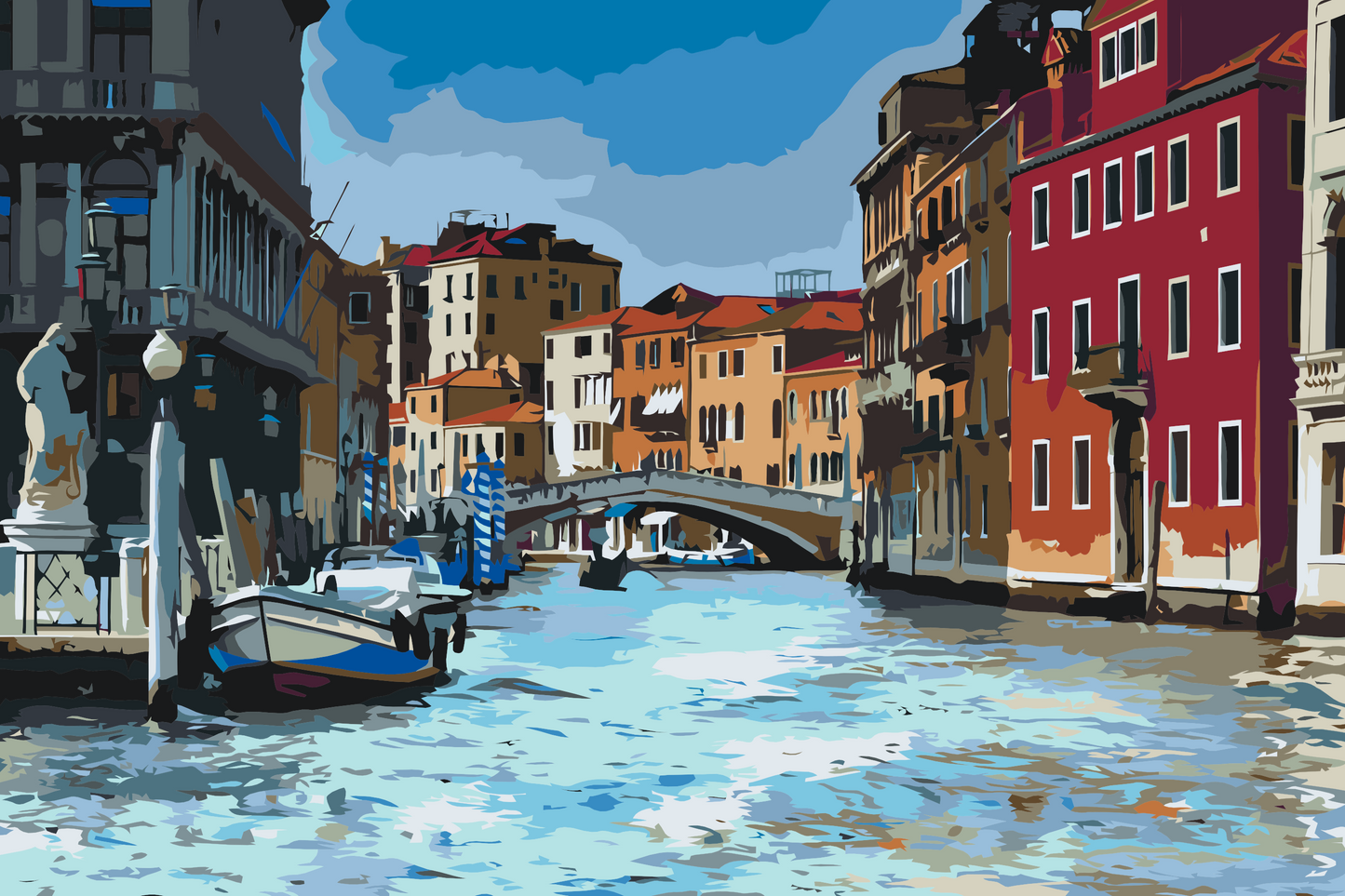 Paint by number - Gondoltur i Venedig 1