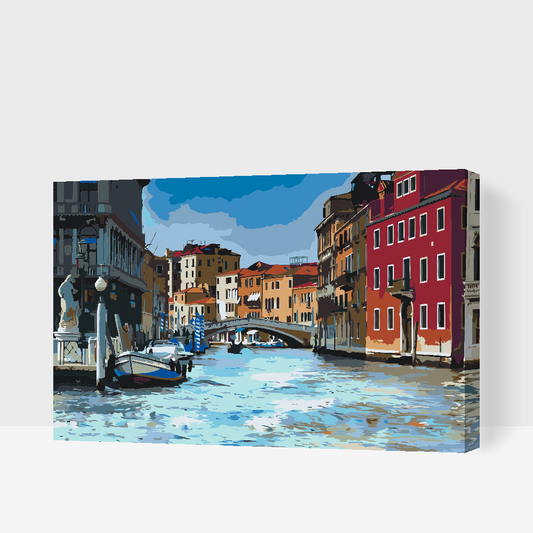 Paint by number - Gondoltur i Venedig 1