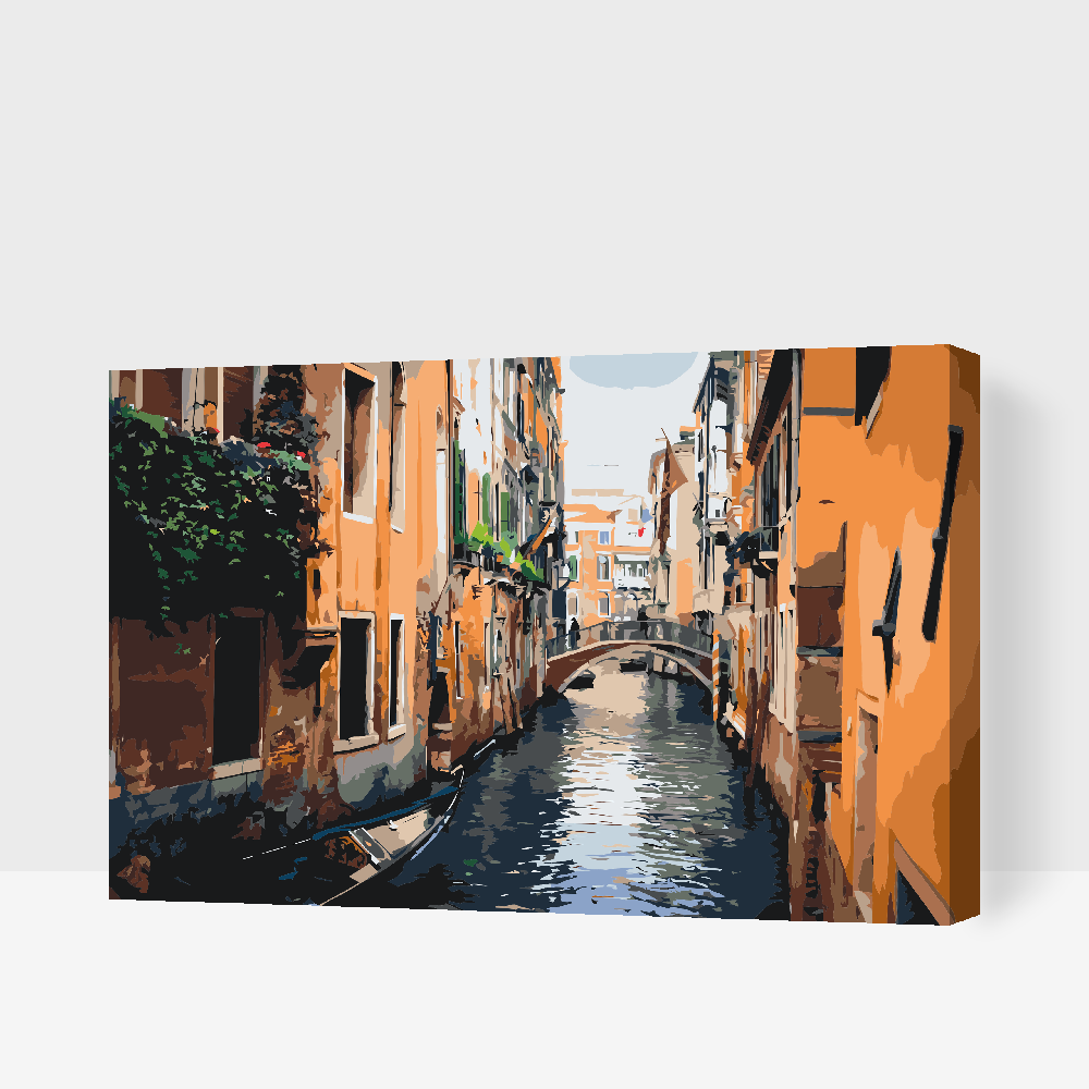 Paint by number - Gondoltur i Venice 2