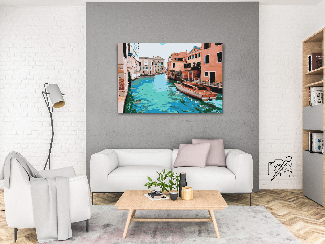 Paint by number - Sejlads i Venedig