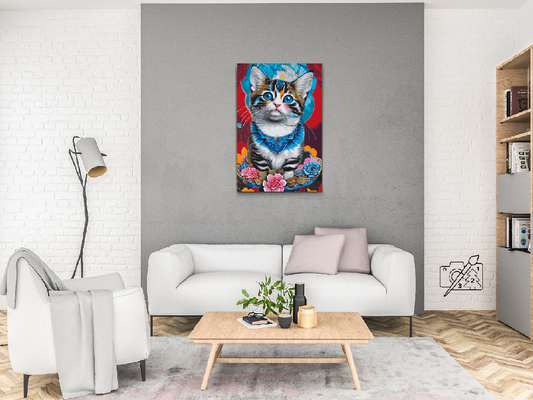 Paint by number - Killing omgivet af blomster