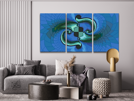 Paint by number - Abstrakt design (sæt af 3)