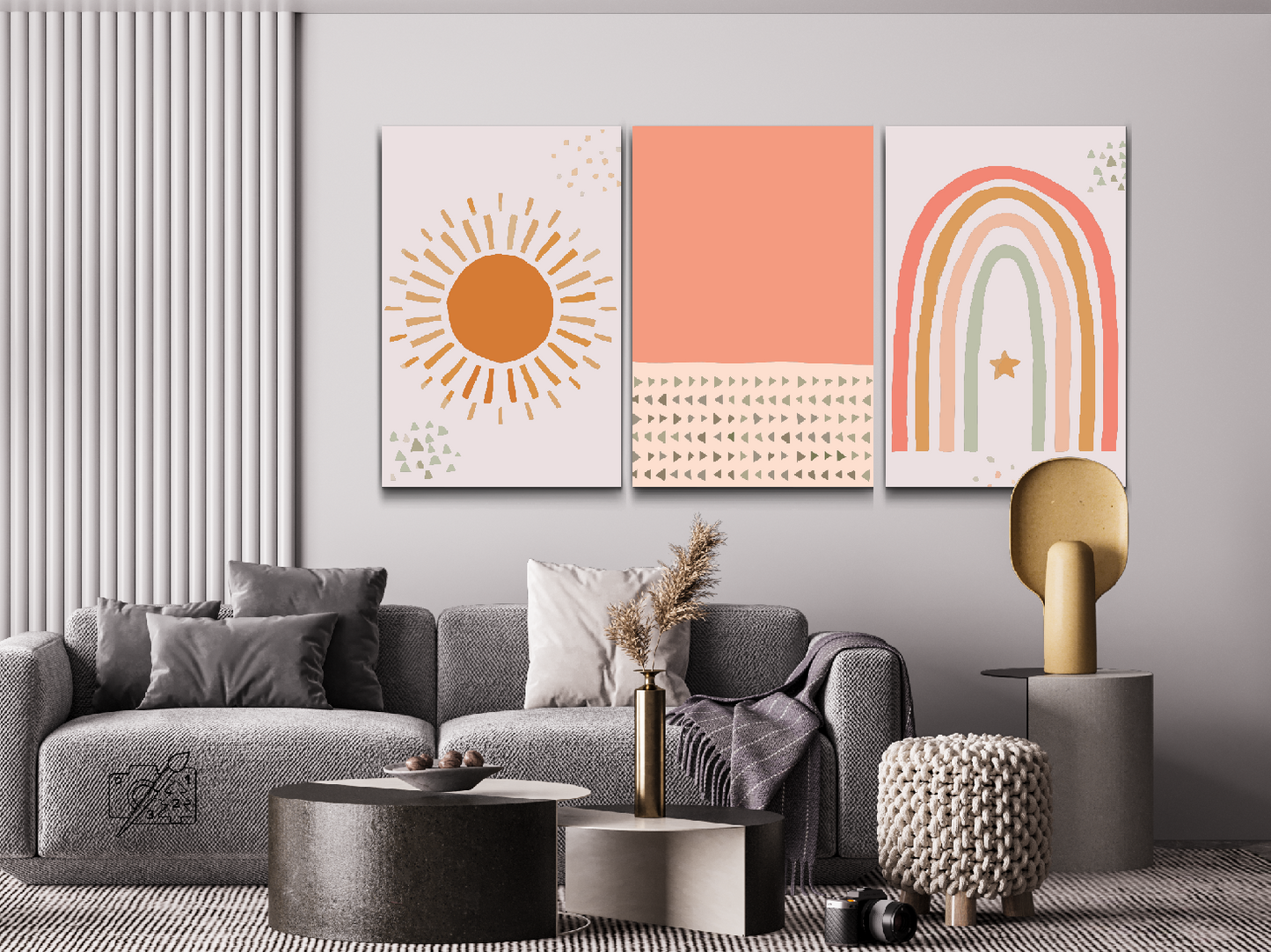 Paint by number - Boho (sæt af 3)