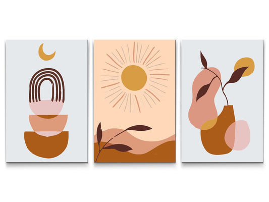 Paint by number - Boho 2 (sæt af 3)