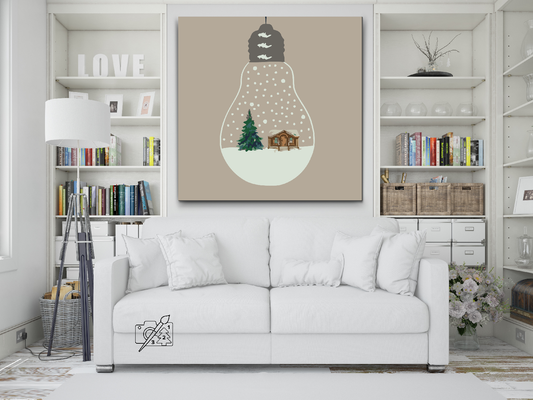 Paint by number - Julelig pære