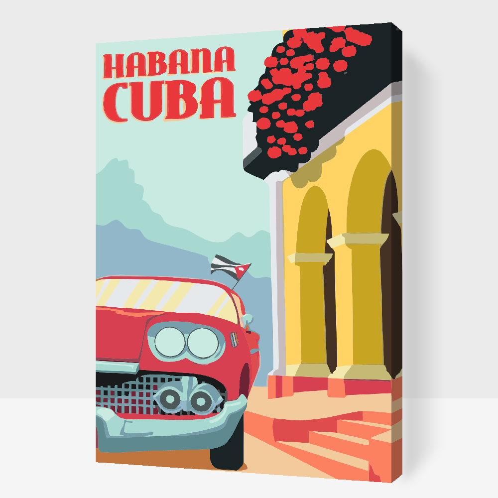Paint by number - Cuba, Havana