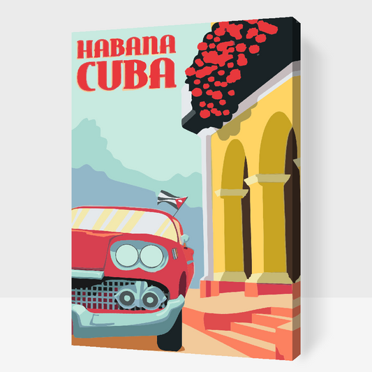 Paint by number - Cuba, Havana