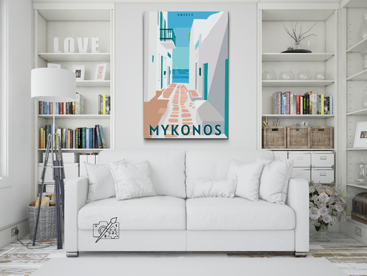 Paint by number - Grækenland, Mykonos